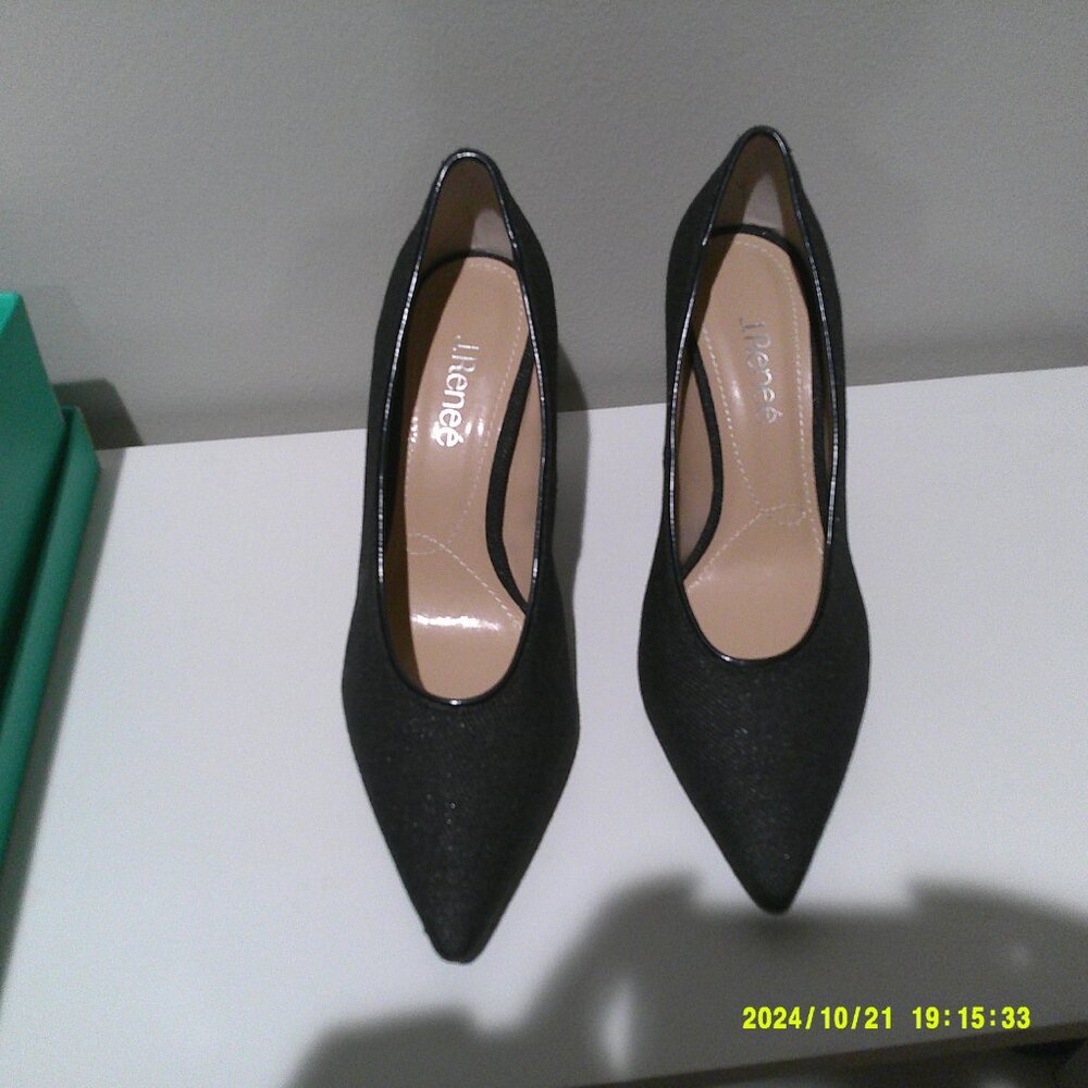 J. Renee Navy Blue Fabric Pump